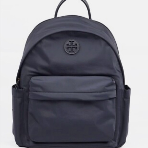 Tory Burch Handbags - Tory Burch black  Logo Backpack in great condition!